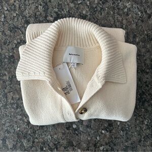 XS Cotton Polo Sweater Reformation